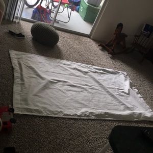 White blackout Curtain